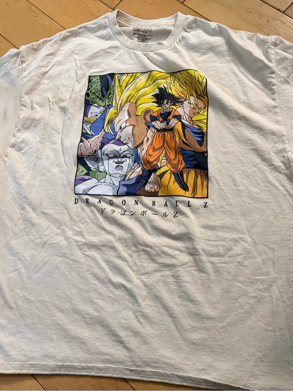 Dragon Ball Z Graphic White Crewneck Tee - Unbranded